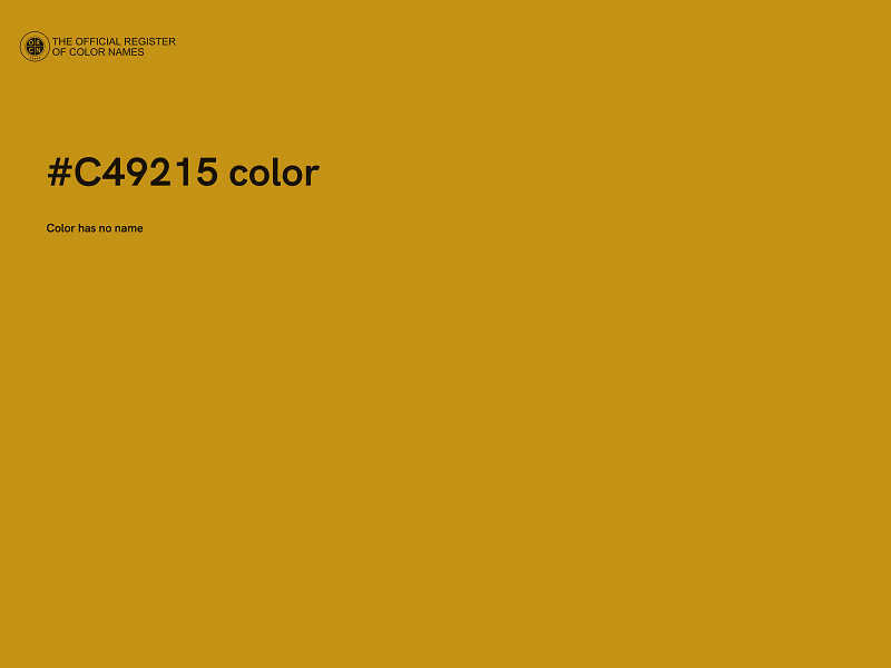 #C49215 color image