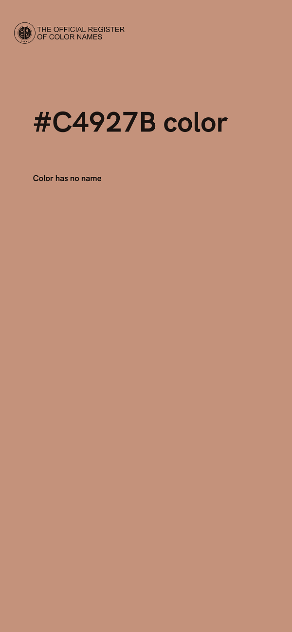 #C4927B color image