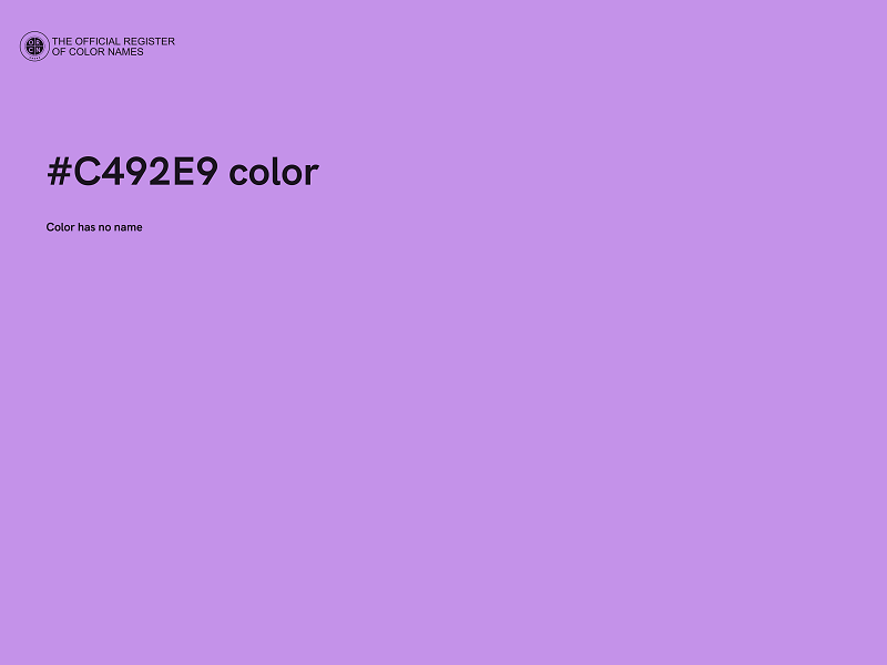 #C492E9 color image