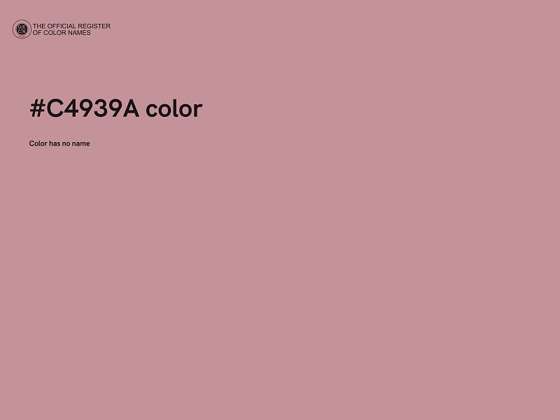 #C4939A color image