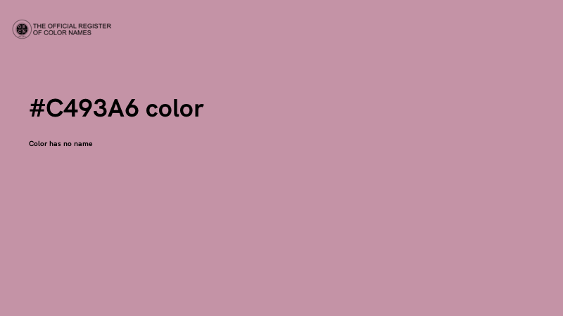#C493A6 color image