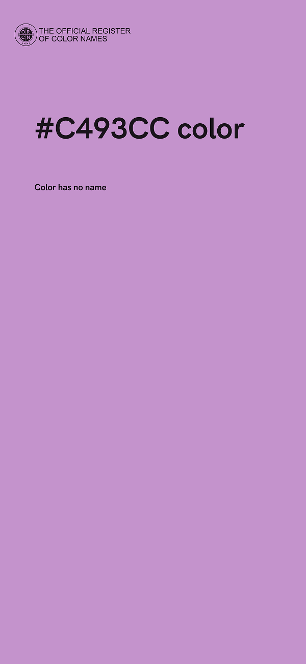 #C493CC color image