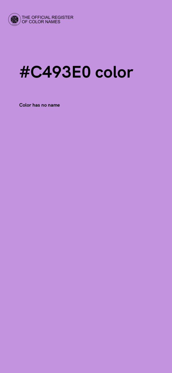 #C493E0 color image