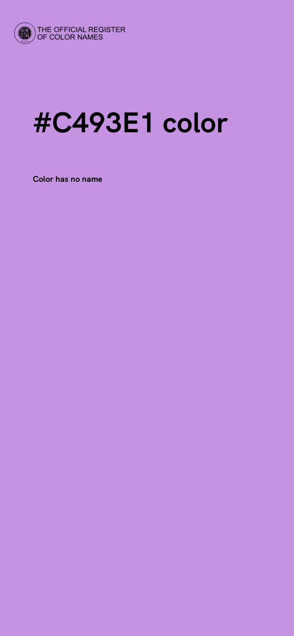 #C493E1 color image