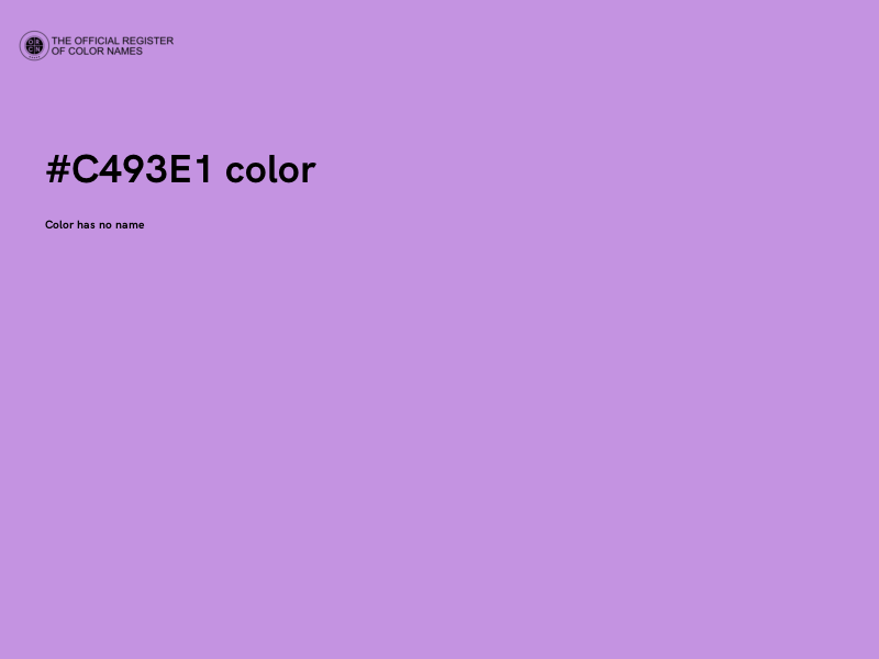 #C493E1 color image