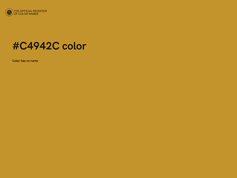 #C4942C color image