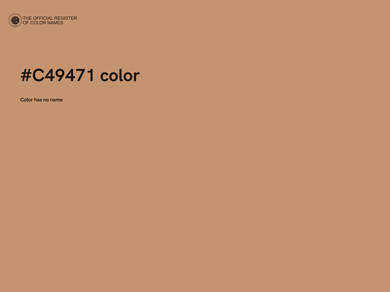 #C49471 color image