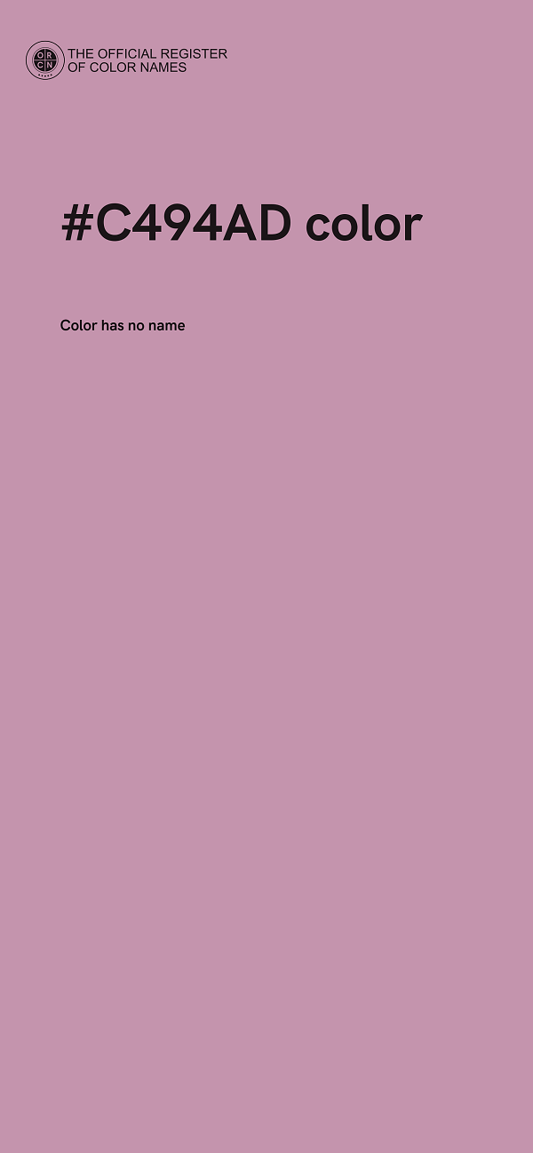 #C494AD color image