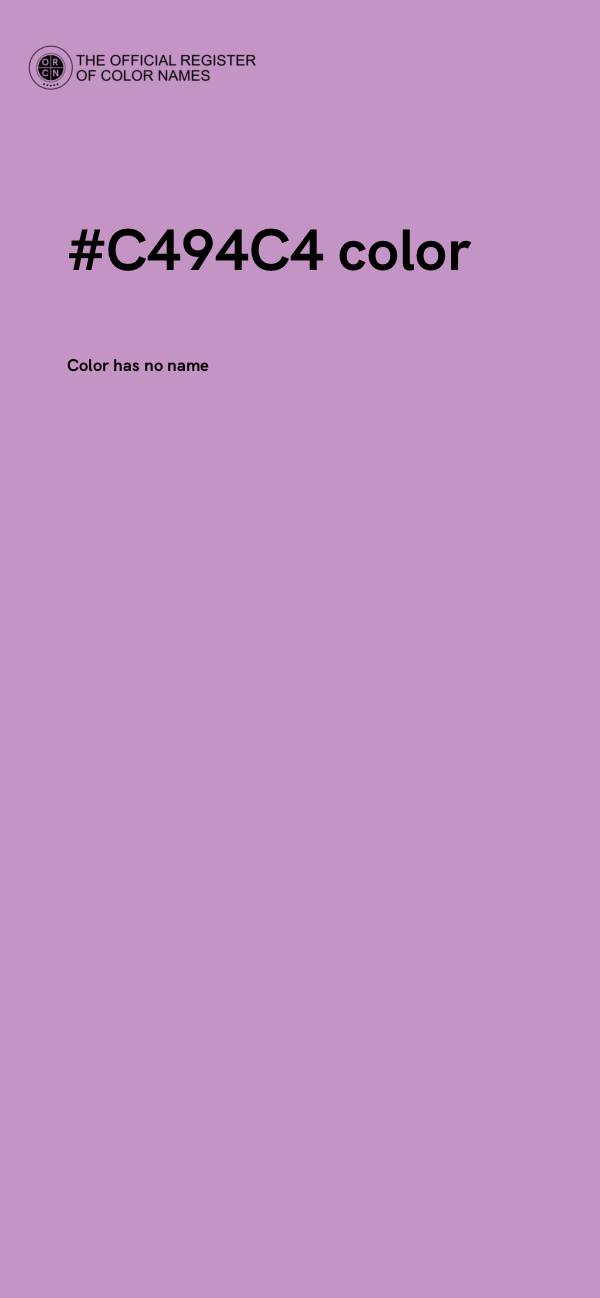#C494C4 color image