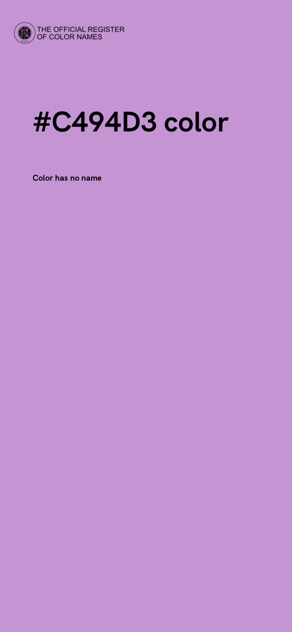 #C494D3 color image