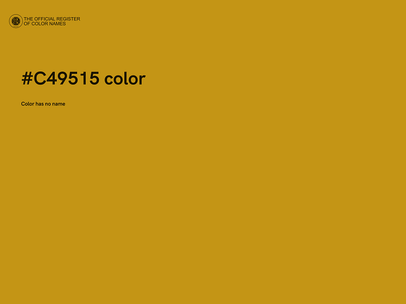 #C49515 color image