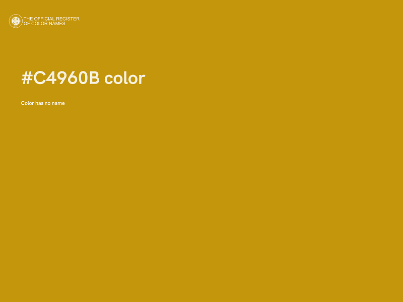 #C4960B color image