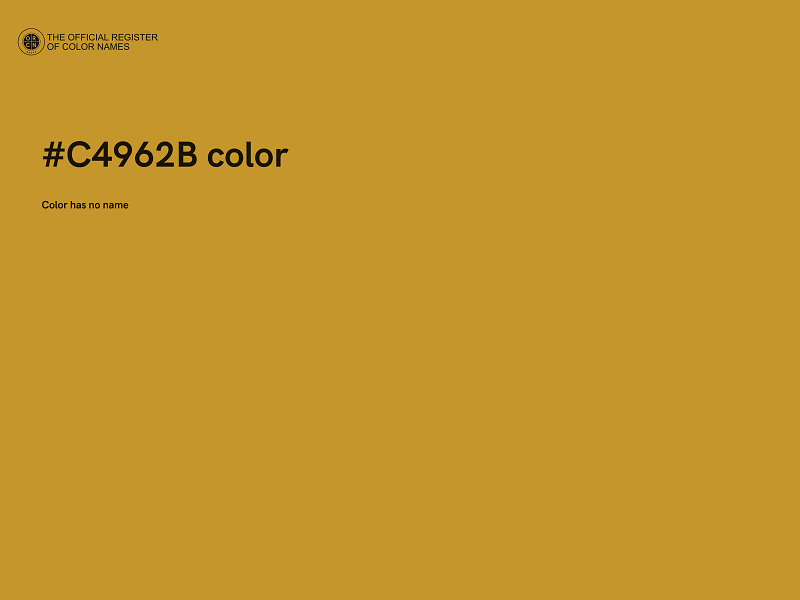 #C4962B color image