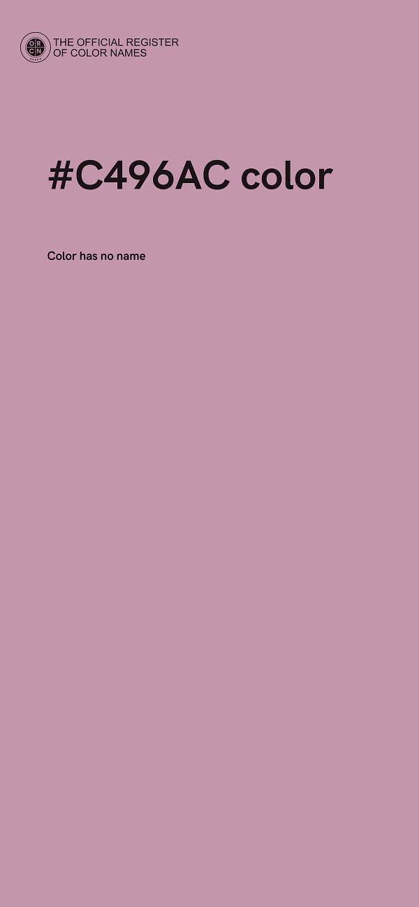 #C496AC color image