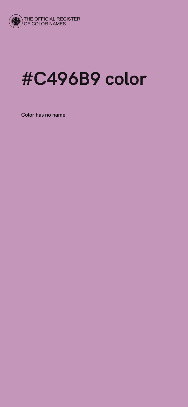 #C496B9 color image