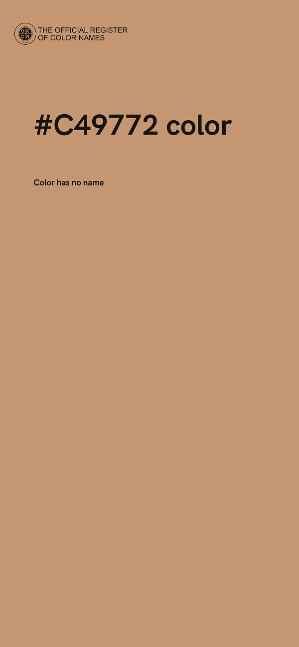 #C49772 color image