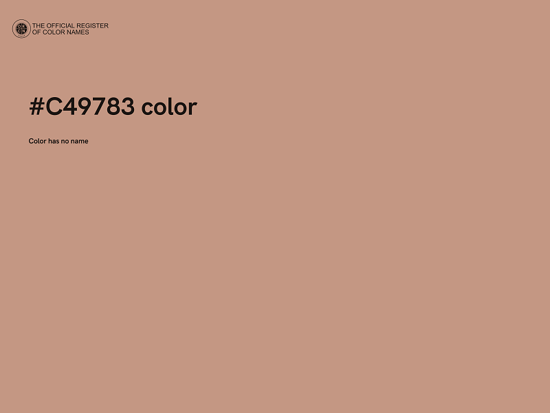 #C49783 color image