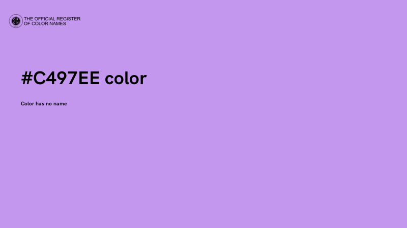 #C497EE color image