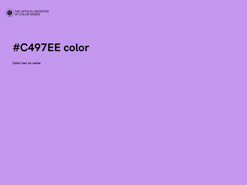 #C497EE color image