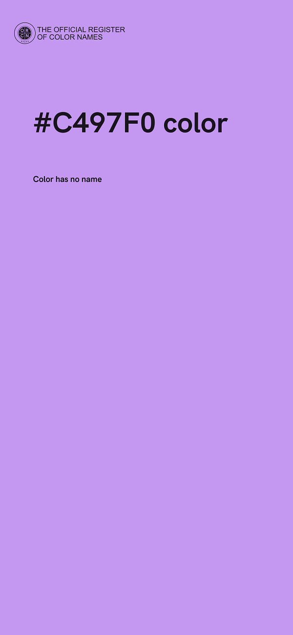 #C497F0 color image
