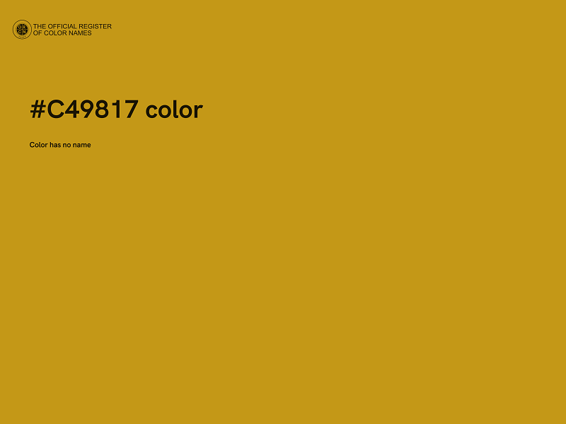 #C49817 color image