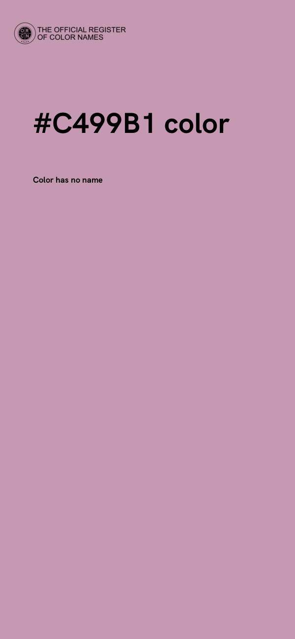 #C499B1 color image