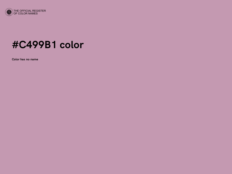 #C499B1 color image