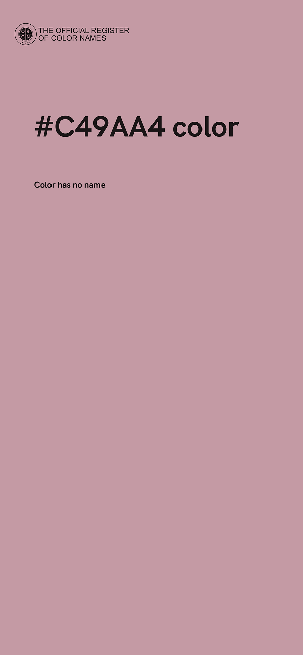 #C49AA4 color image