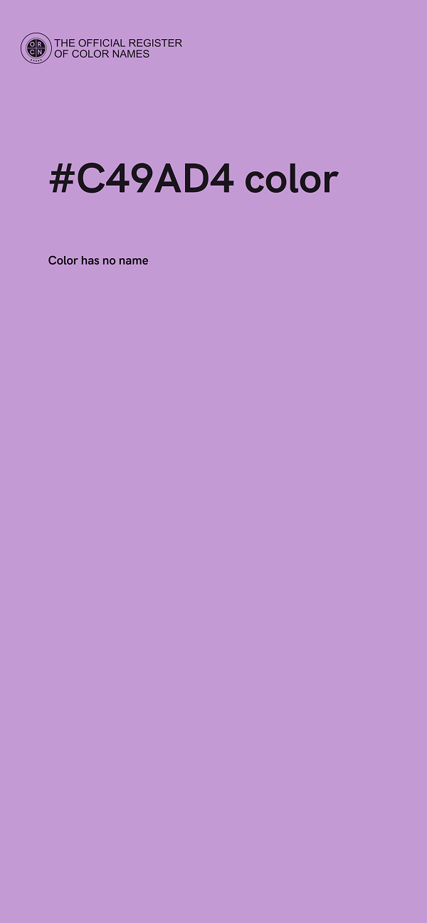 #C49AD4 color image