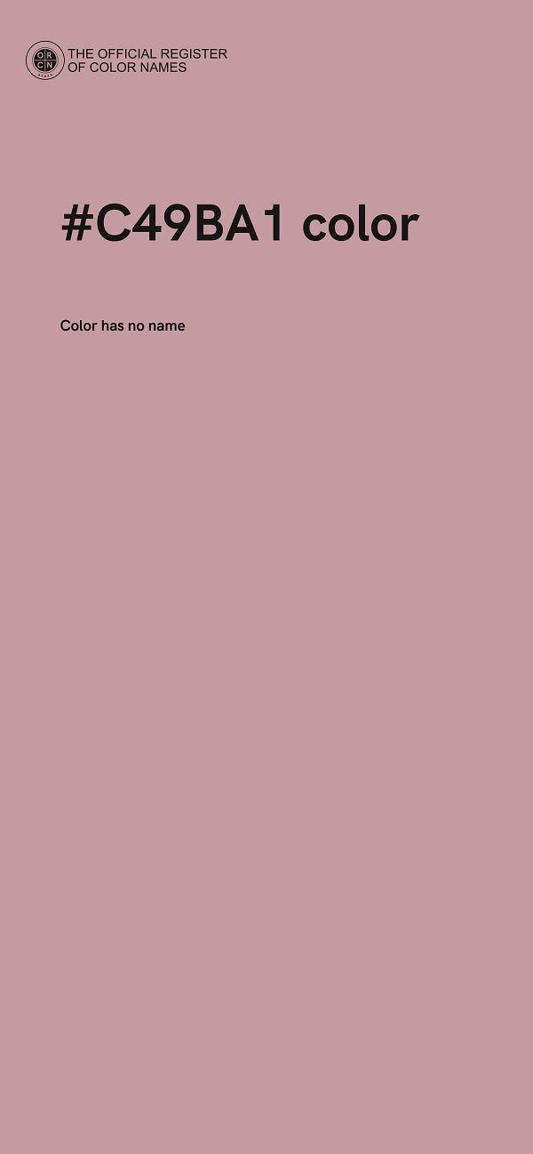 #C49BA1 color image