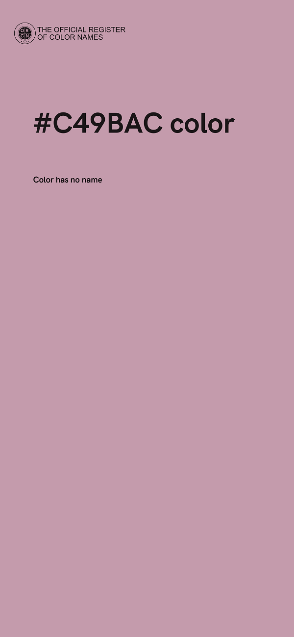#C49BAC color image