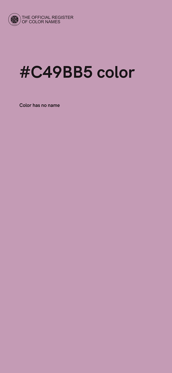 #C49BB5 color image