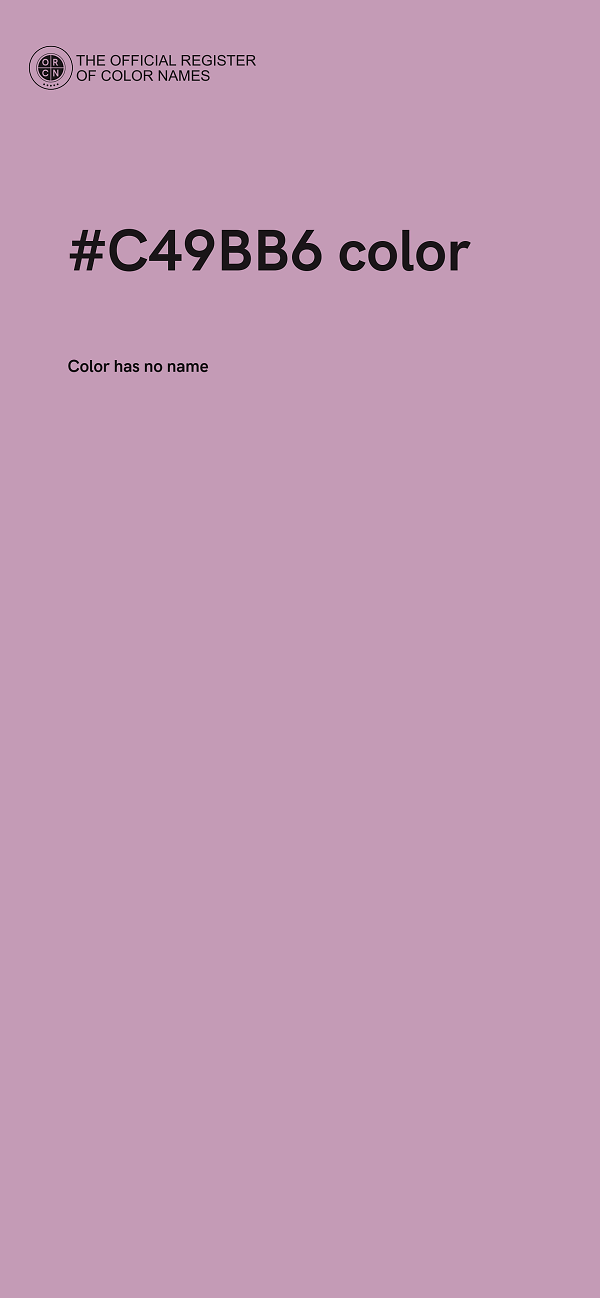 #C49BB6 color image