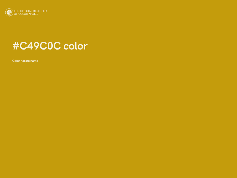 #C49C0C color image