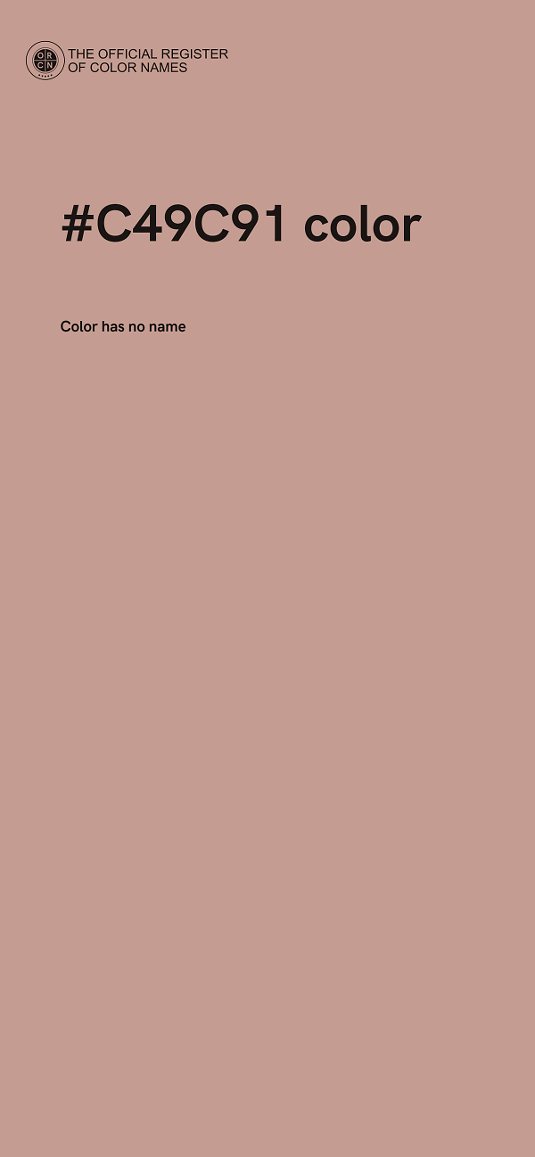 #C49C91 color image