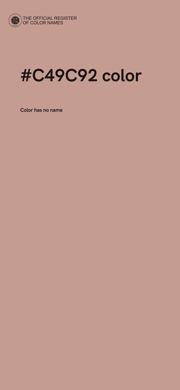 #C49C92 color image