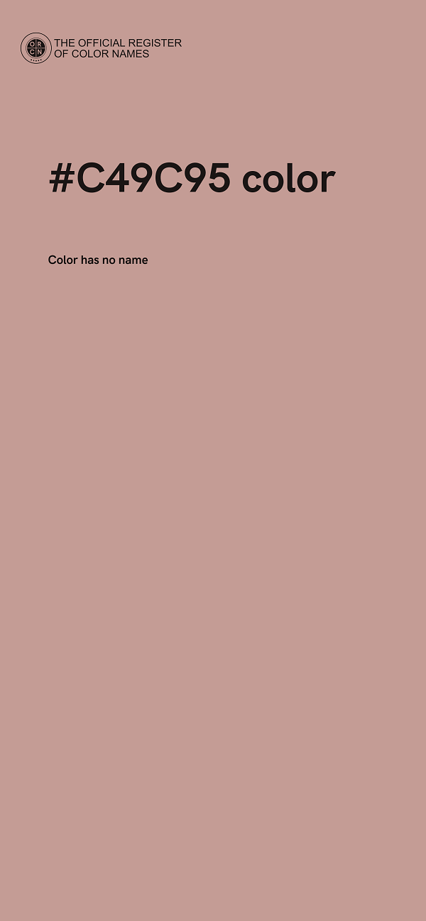 #C49C95 color image