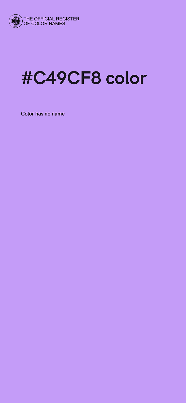 #C49CF8 color image