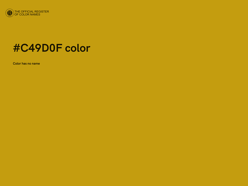 #C49D0F color image