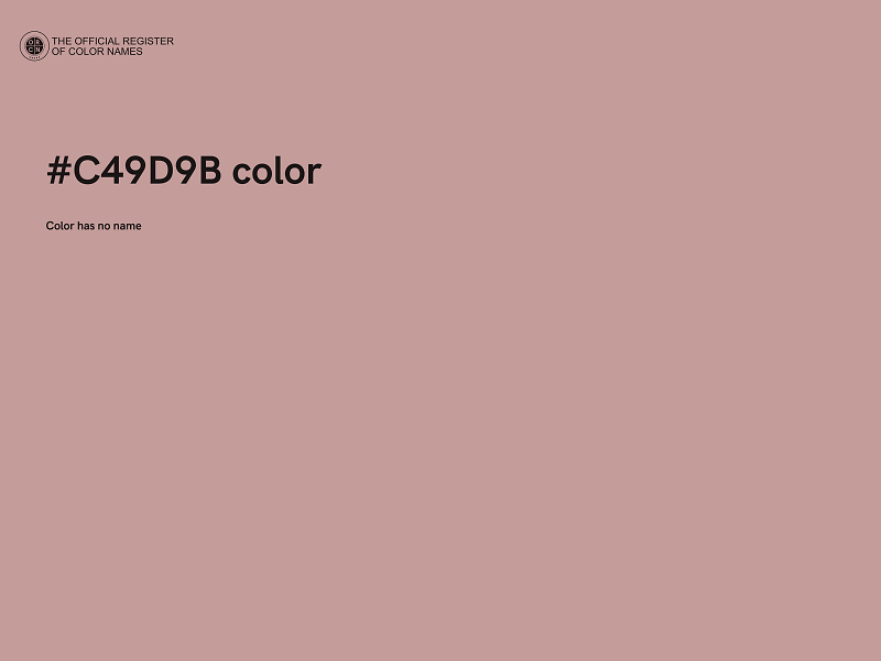 #C49D9B color image