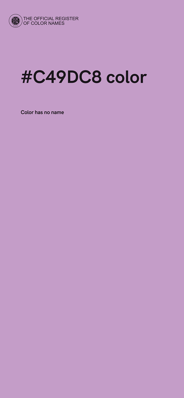 #C49DC8 color image