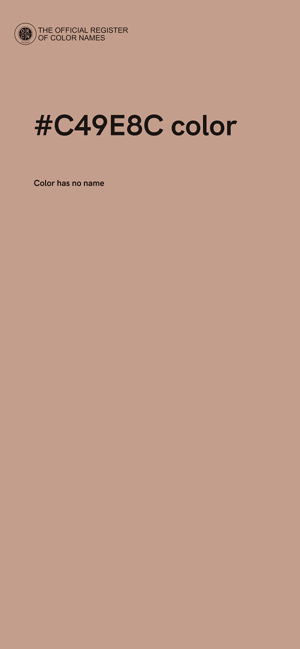 #C49E8C color image