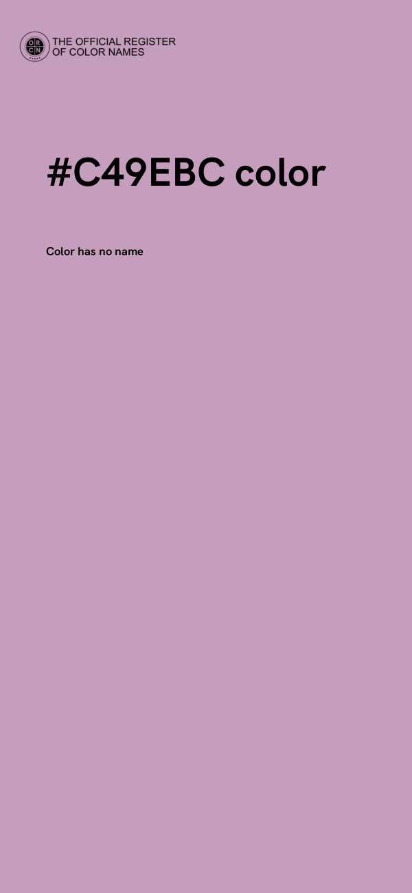 #C49EBC color image