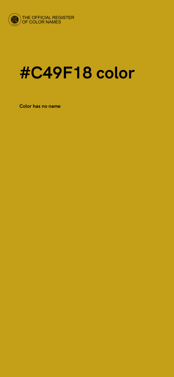 #C49F18 color image