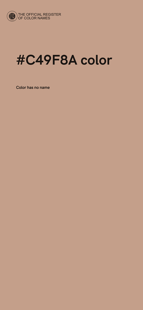 #C49F8A color image