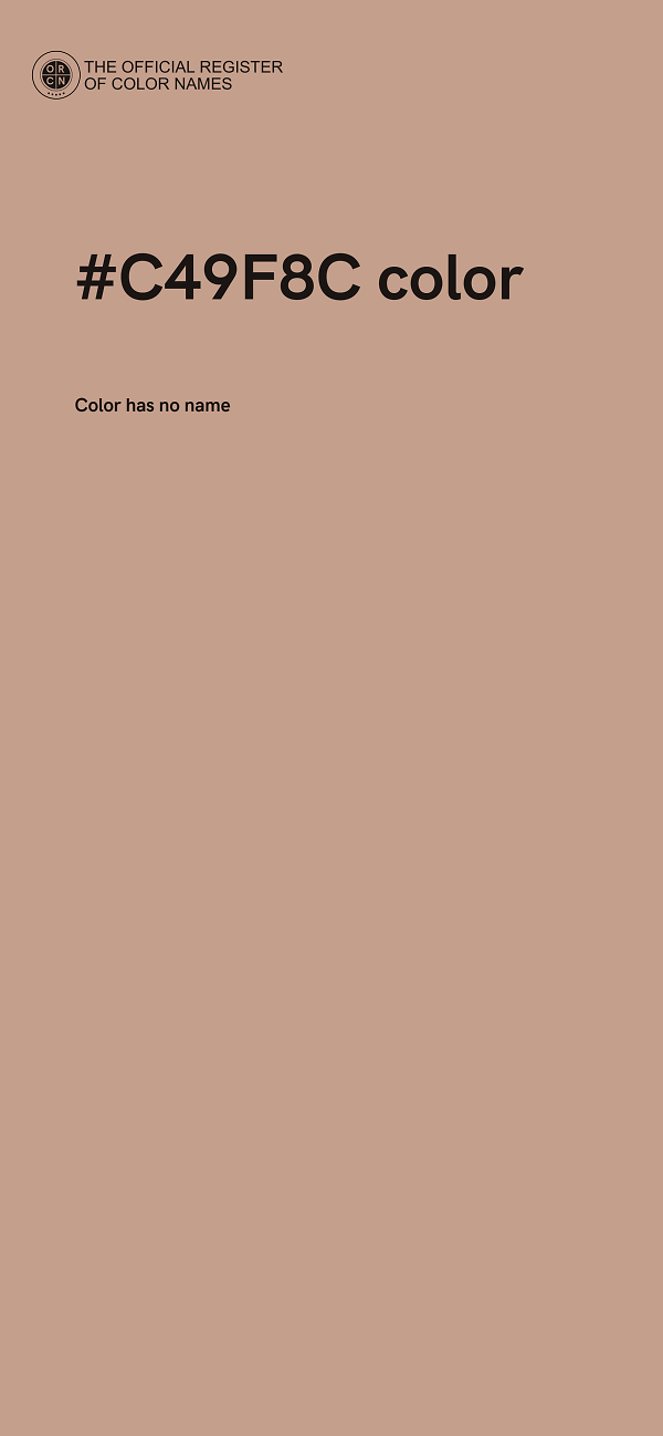 #C49F8C color image