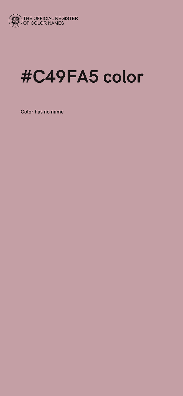 #C49FA5 color image