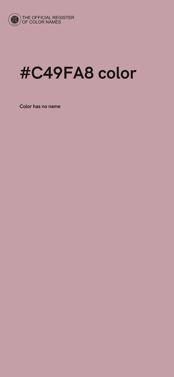 #C49FA8 color image