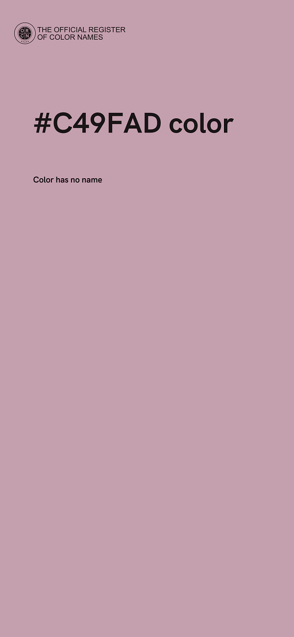 #C49FAD color image