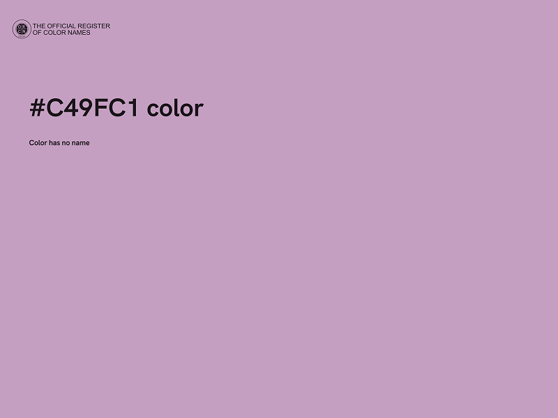 #C49FC1 color image